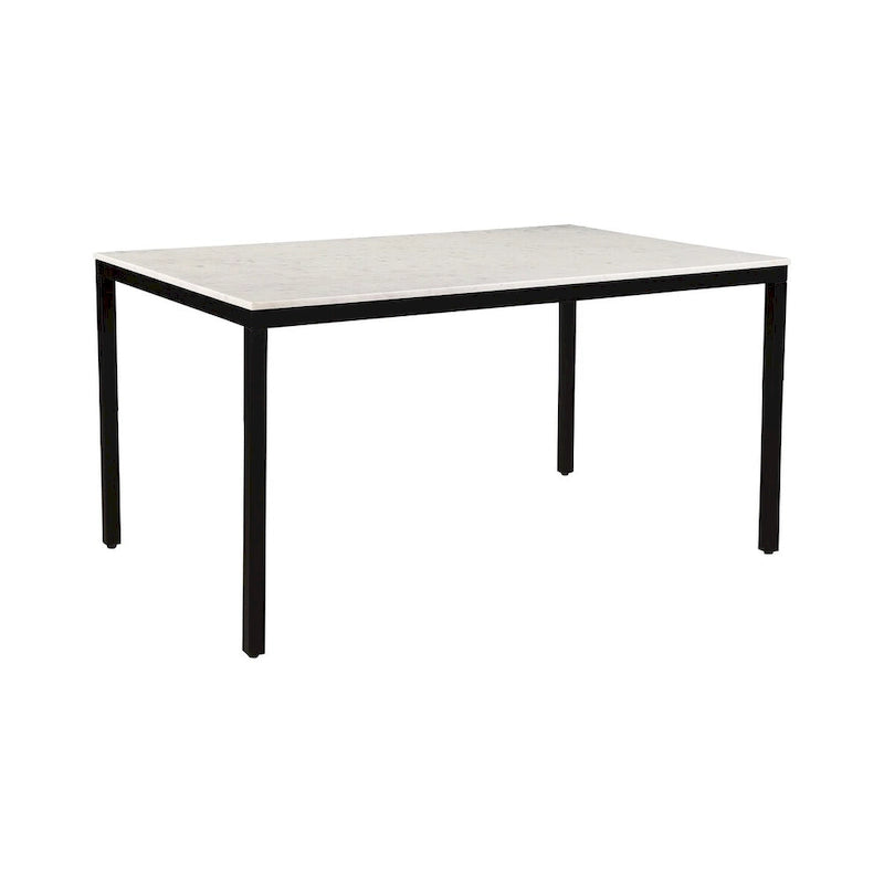 30 Inch Modern Metal Marble Table