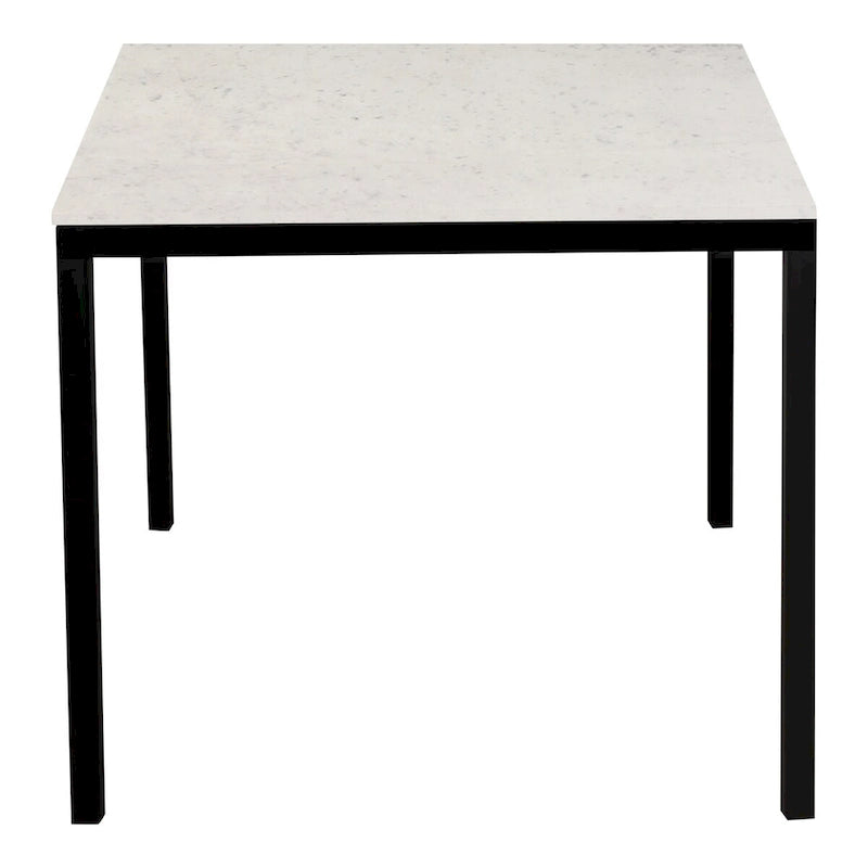 30 Inch Modern Metal Marble Table