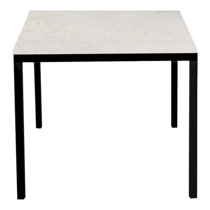 30 Inch Modern Metal Marble Table