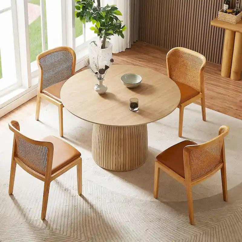 Modern Wood Metal Table LED