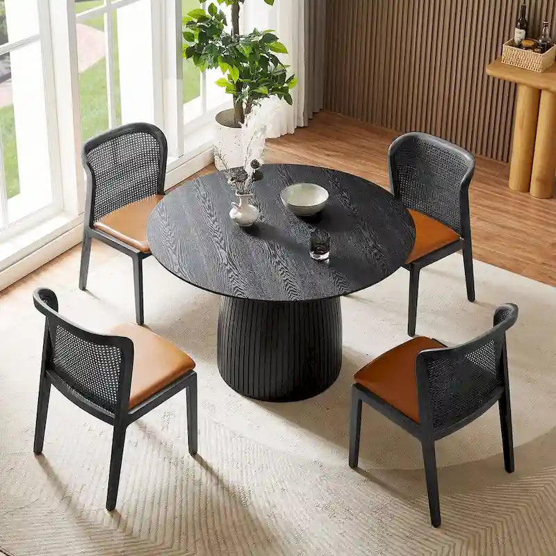 Modern Wood Metal Table LED