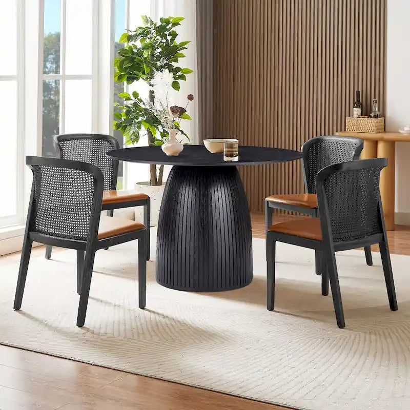 Modern Wood Metal Table LED