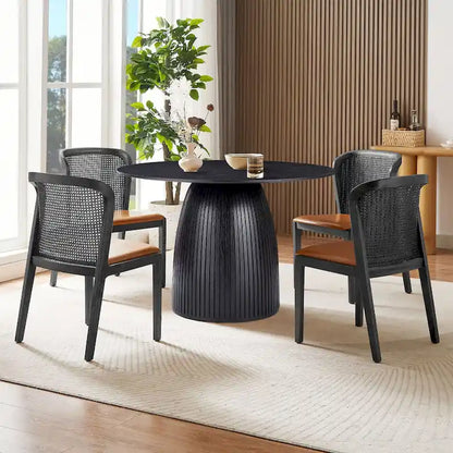 Modern Wood Metal Table LED