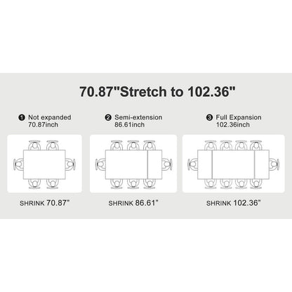 Modern Metal Leather Chair Extendable