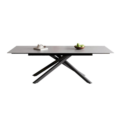 Modern Metal Leather Chair Extendable