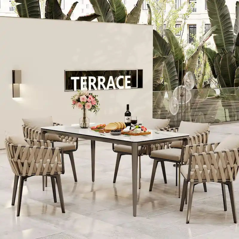 81 Inch Modern Metal Glass Table LED