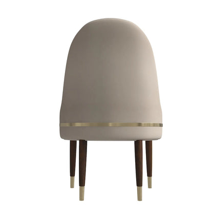 35.66 Inch Solid Wood Metal Chair Upholstered