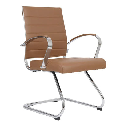 Modern Wood Metal Chair Upholstered