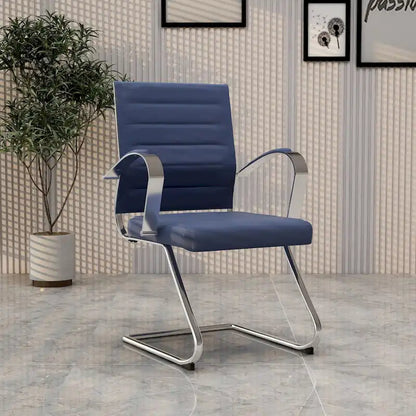 Modern Wood Metal Chair Upholstered