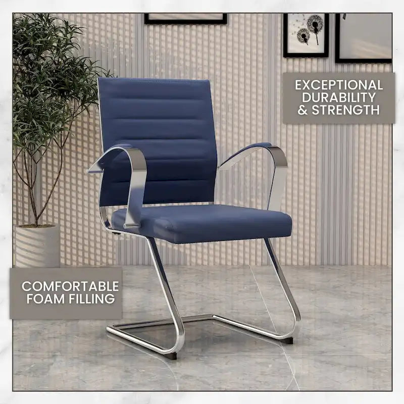 Modern Wood Metal Chair Upholstered