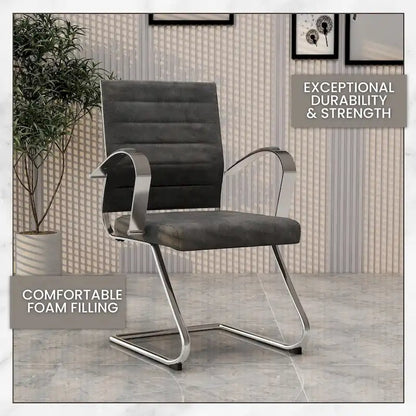 Modern Wood Metal Chair Upholstered