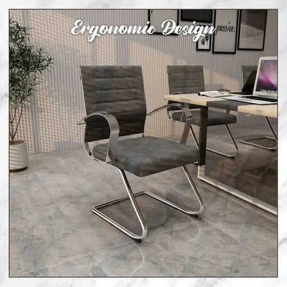 Modern Wood Metal Chair Upholstered