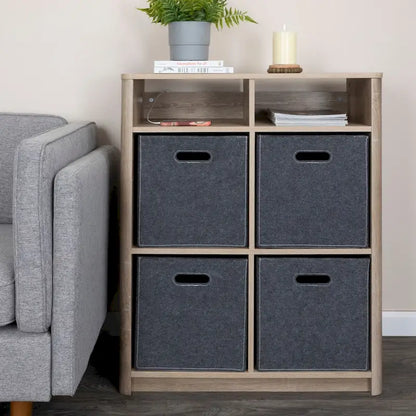 13 Inch Mid-Century Modern Wood Metal Table