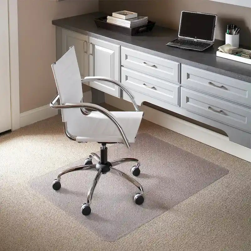 45 X 53 Carpet Chair Mat with Scuff and Slip Resistant Textured Top