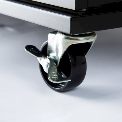 36.22 Inch Modern Wood Kitchen Cart Extendable