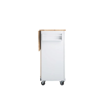 36.22 Inch Modern Wood Kitchen Cart Extendable