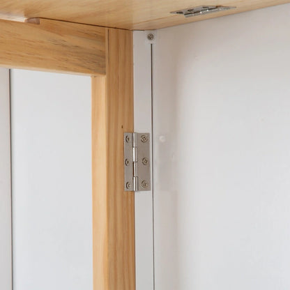 36.22 Inch Modern Wood Kitchen Cart Extendable