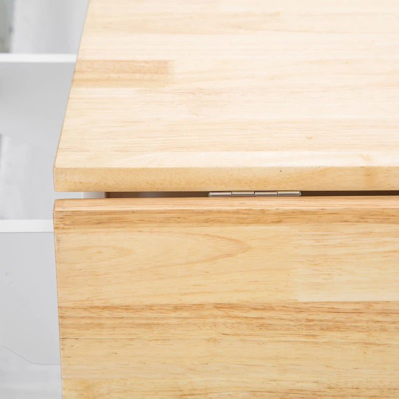 36.22 Inch Modern Wood Kitchen Cart Extendable