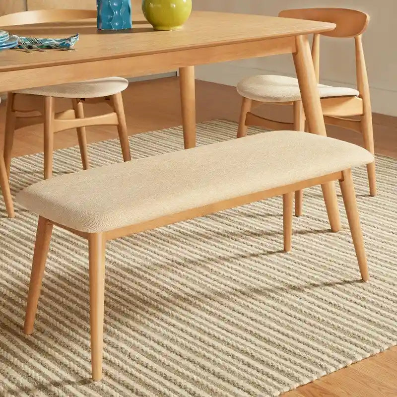 41.9 Inch Mid-Century Modern Wood Metal Chair Upholstered