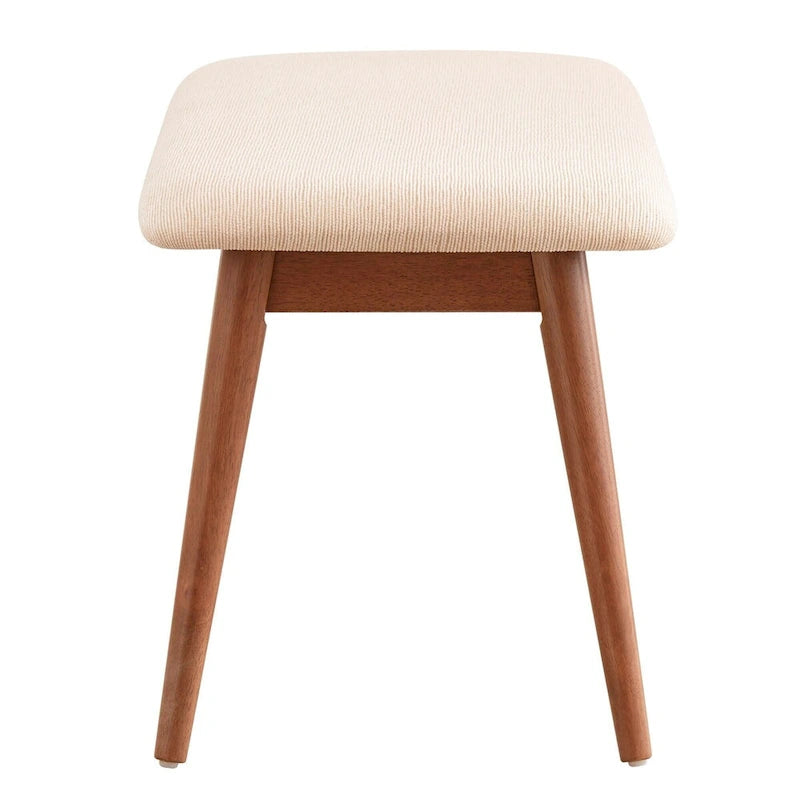 41.9 Inch Mid-Century Modern Wood Metal Chair Upholstered