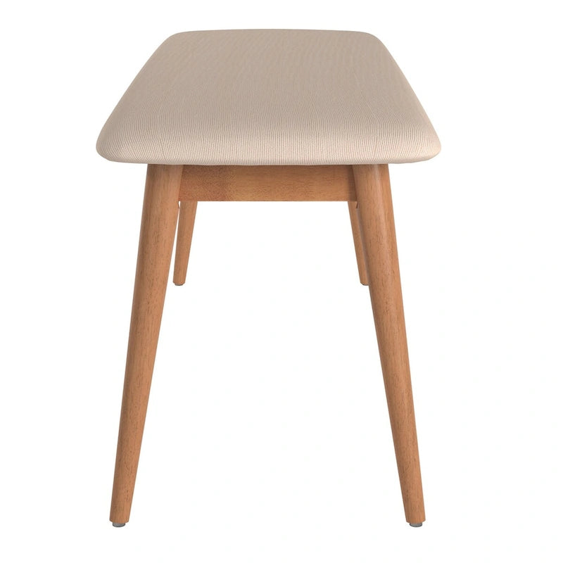 41.9 Inch Mid-Century Modern Wood Metal Chair Upholstered