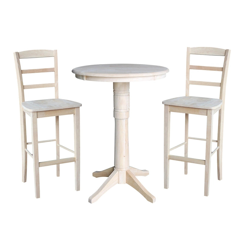 3-Piece Traditional Solid Wood Table