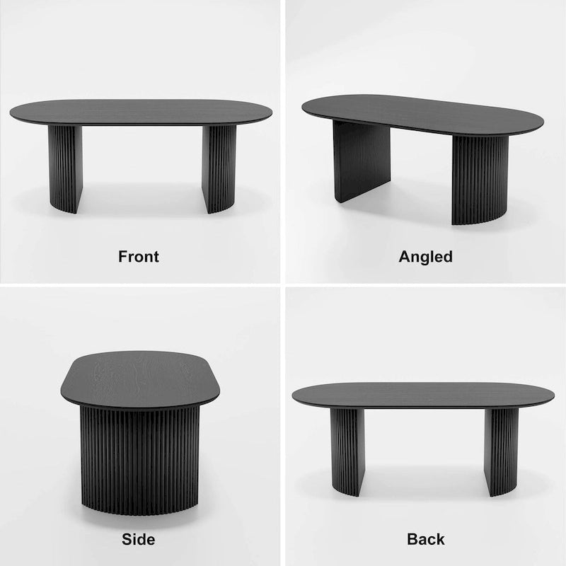 Solid Wood Rattan Table