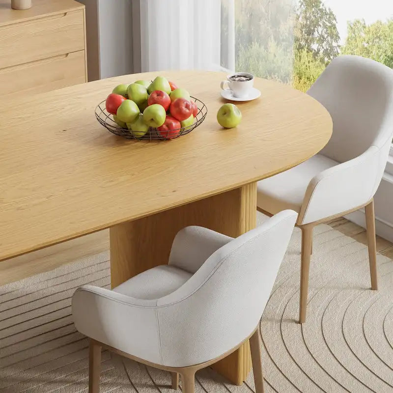 Solid Wood Rattan Table