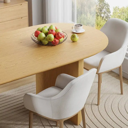 Solid Wood Rattan Table