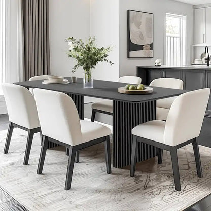 Solid Wood Rattan Table