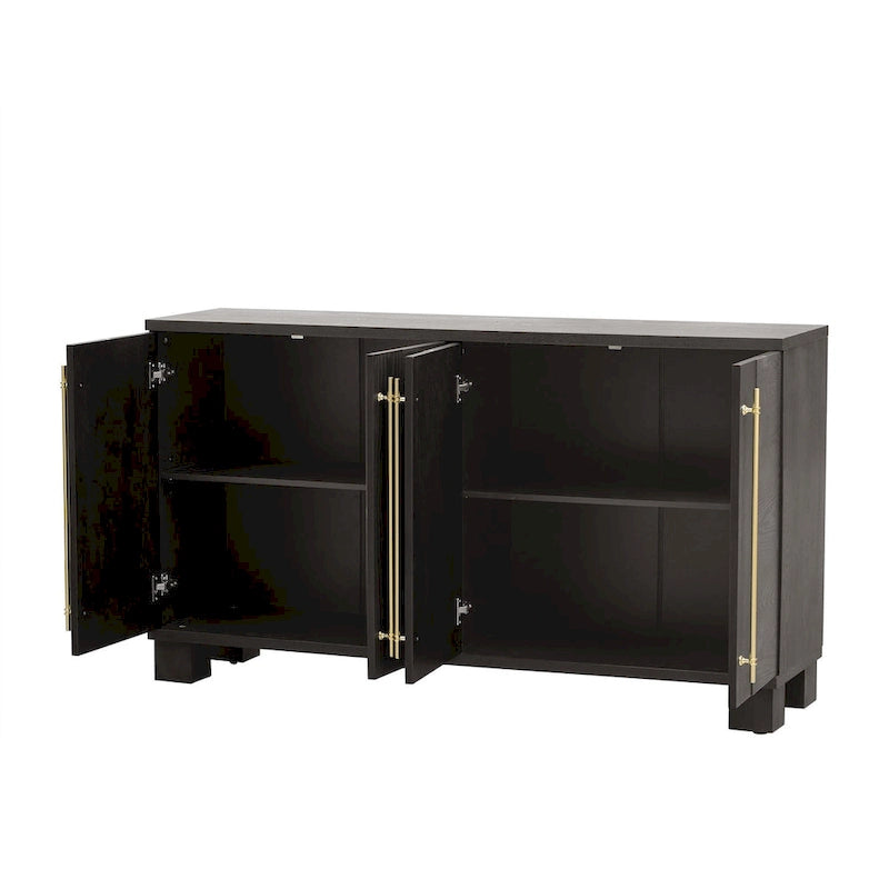 Full Traditional Solid Wood Metal Table Adjustable