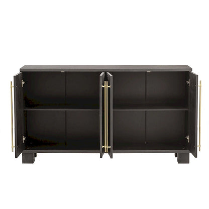 Full Traditional Solid Wood Metal Table Adjustable