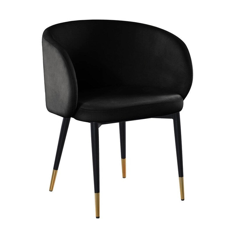 22 Inch Rustic Velvet Fabric Chair Upholstered