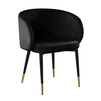 22 Inch Rustic Velvet Fabric Chair Upholstered