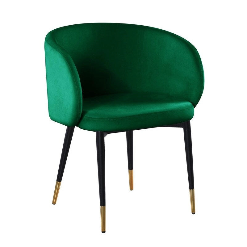 22 Inch Rustic Velvet Fabric Chair Upholstered