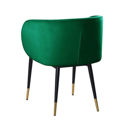 22 Inch Rustic Velvet Fabric Chair Upholstered