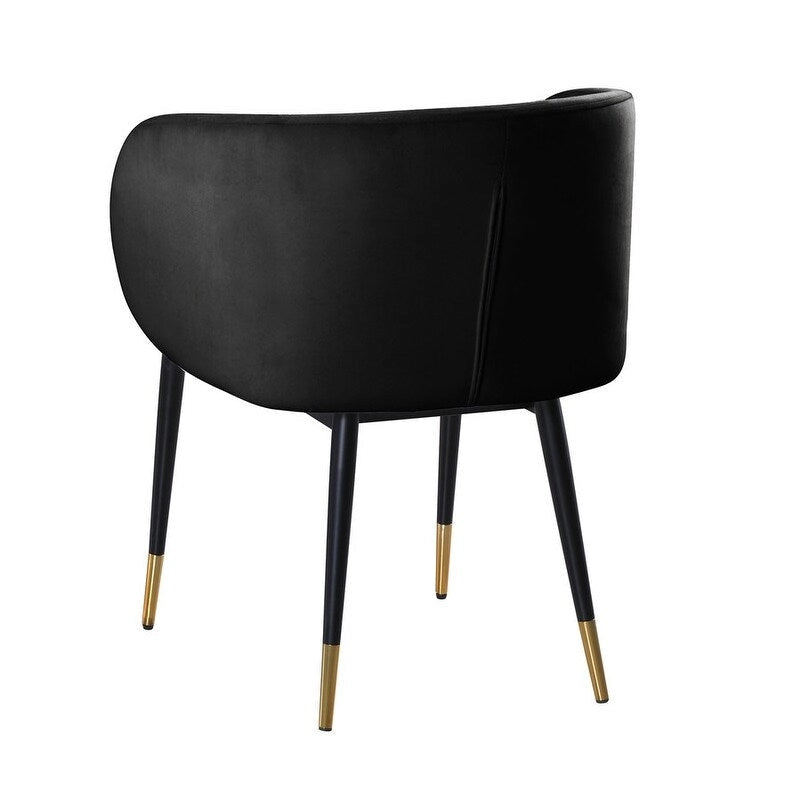 22 Inch Rustic Velvet Fabric Chair Upholstered