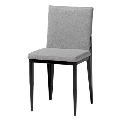 Modern Wood Metal Chair Upholstered