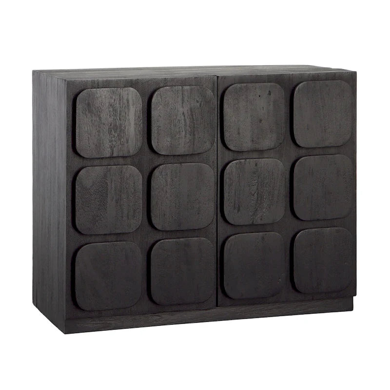 36.5 Inch Modern Wood Cabinet LED