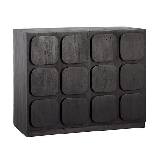 36.5 Inch Modern Wood Cabinet LED