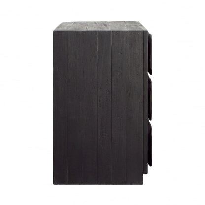 36.5 Inch Modern Wood Cabinet LED