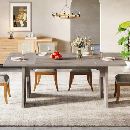 Contemporary Solid Wood Engineered Wood Table