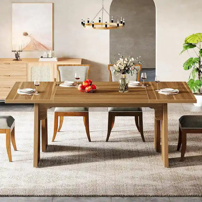 Contemporary Solid Wood Engineered Wood Table