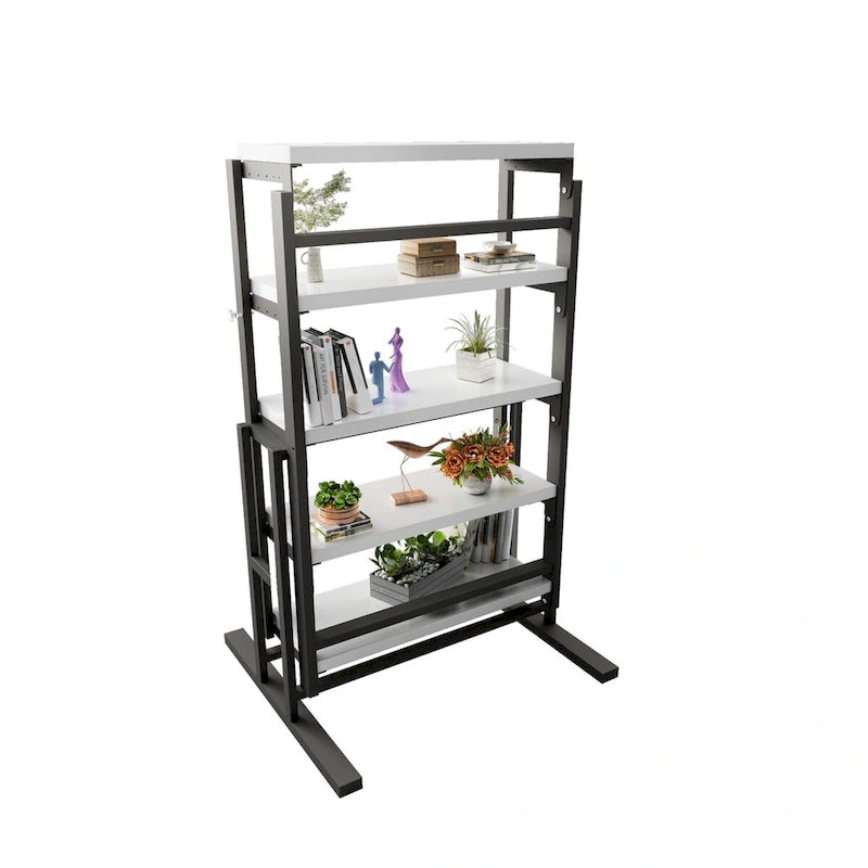 Contemporary Solid Wood Metal Table