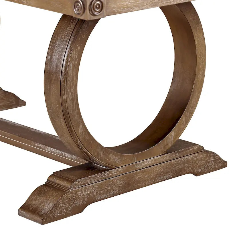 30.5 Inch Mid-Century Modern Solid Wood Table