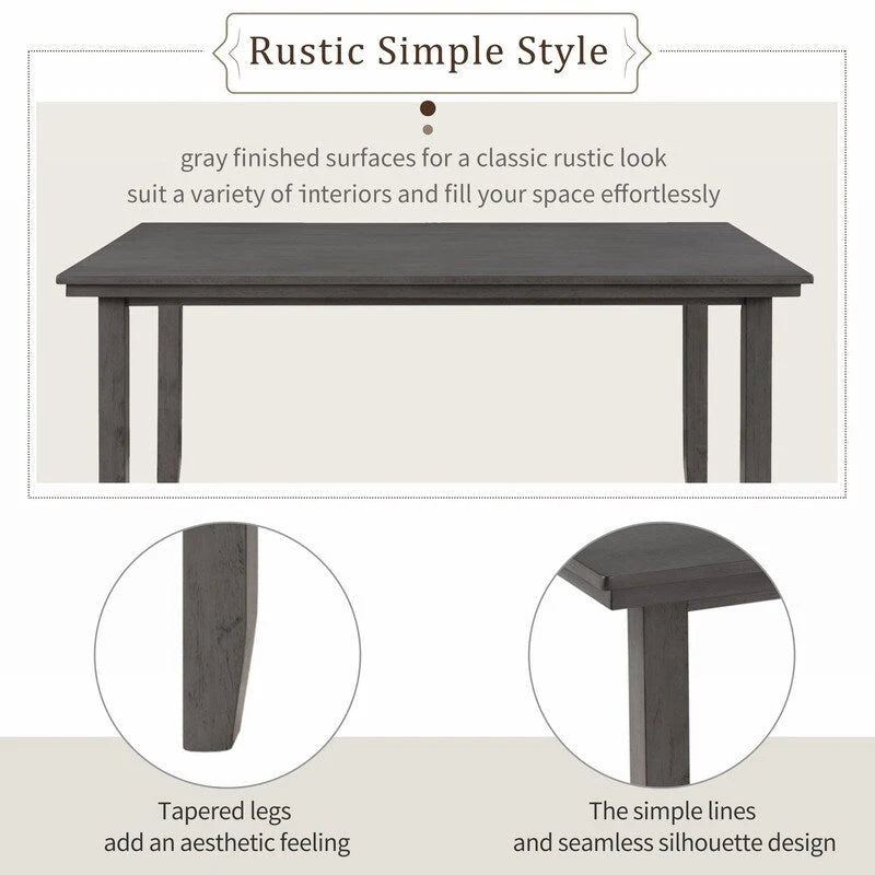 Full 2.3 Inch Contemporary Engineered Wood Table