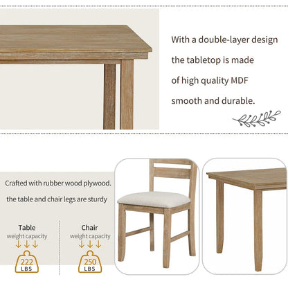 Full 2.3 Inch Contemporary Engineered Wood Table