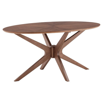 63 Inch Mid-Century Modern Wood Metal Table LED