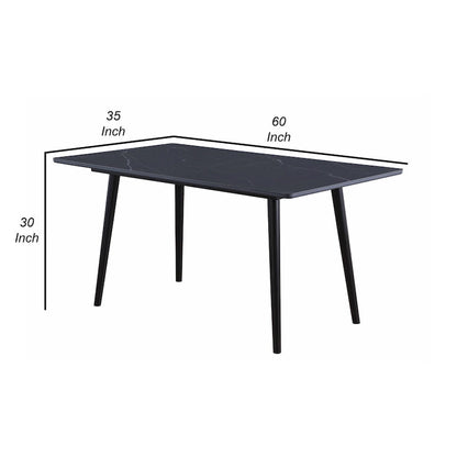 60 Inch Modern Metal Table LED