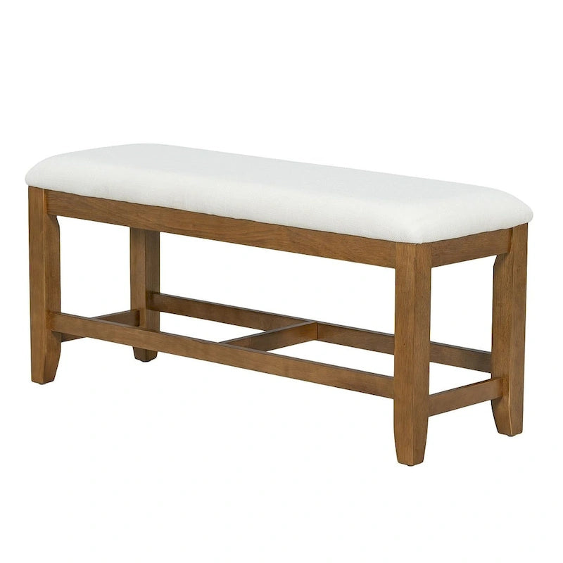 76 Inch Farmhouse Solid Wood Linen Table Extendable